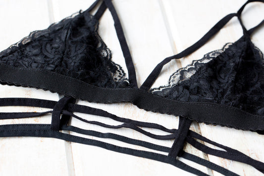 Midnight Blue Elegance Bra – Luxe Intimates